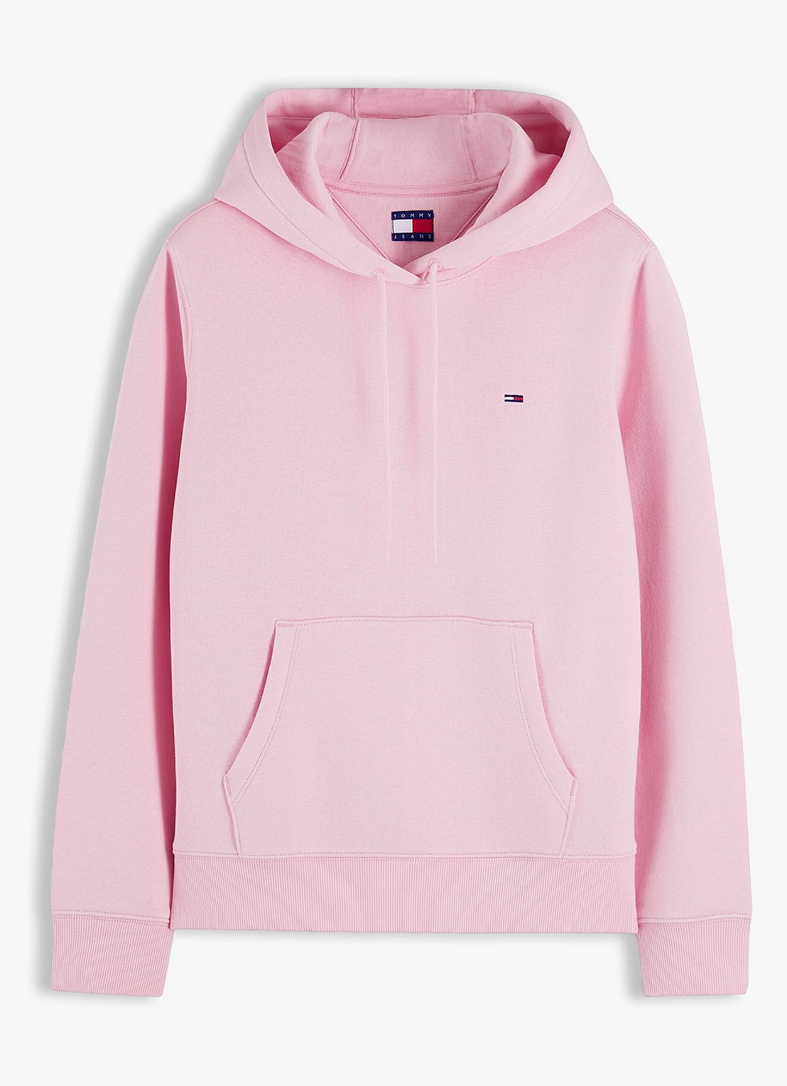 Tommy Hilfiger Hoodie met kangoeroezak en logo - voorkant 8 roze