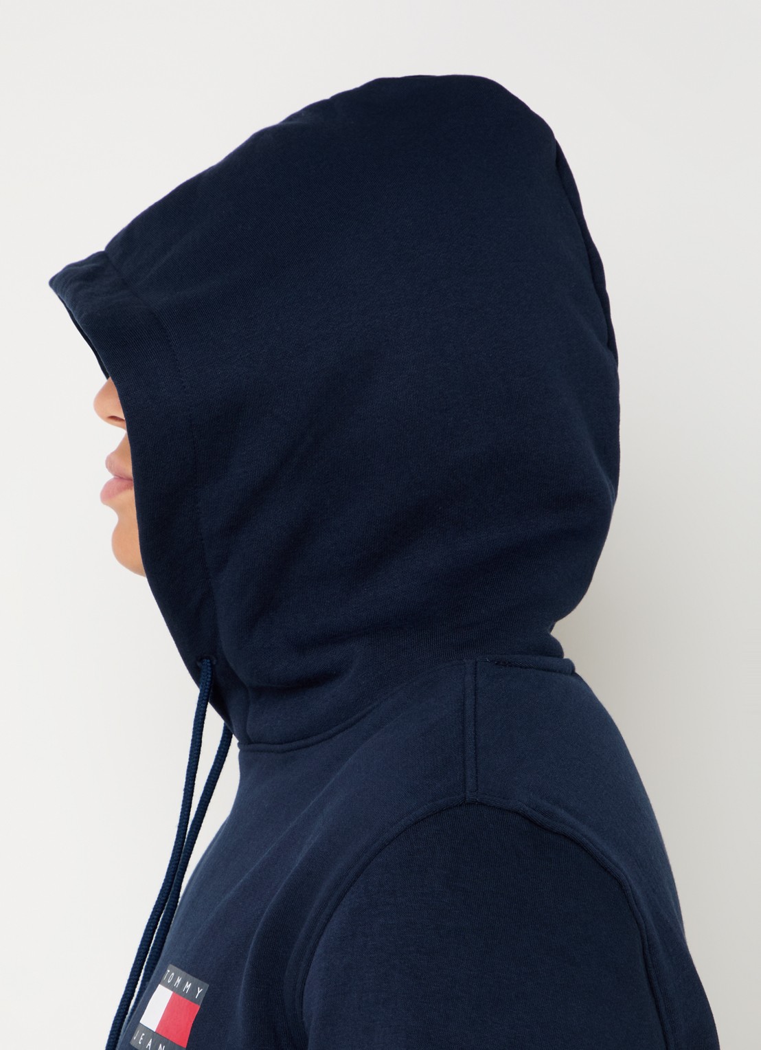 Tommy Hilfiger Hoodie met kangoeroezak en logo - detail 2 donkerblauw
