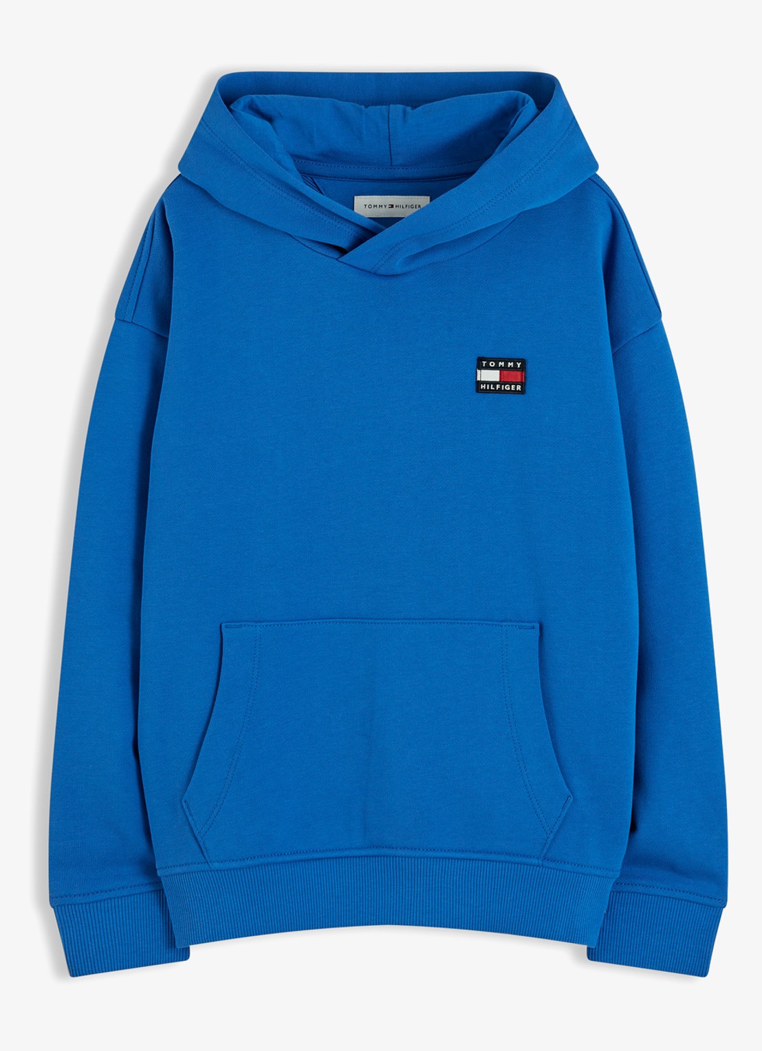 Tommy Hilfiger Hoodie met kangoeroezak  - voorkant 5 blauw