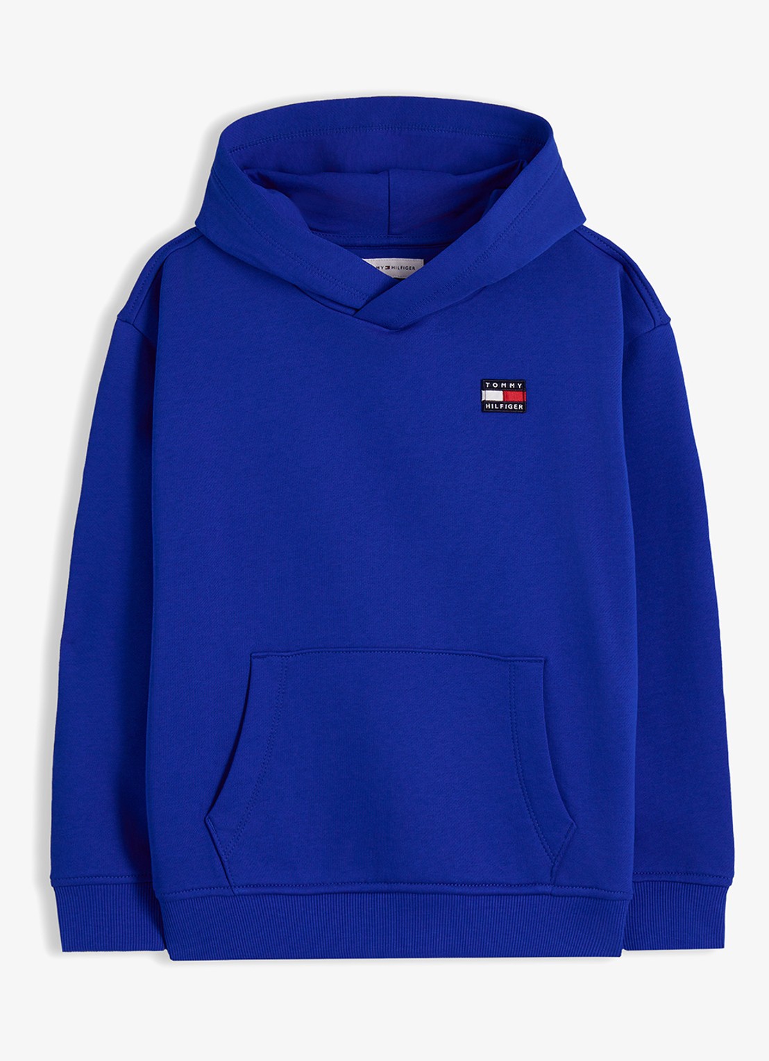 Tommy Hilfiger Hoodie met kangoeroezak  - voorkant 4 kobaltblauw