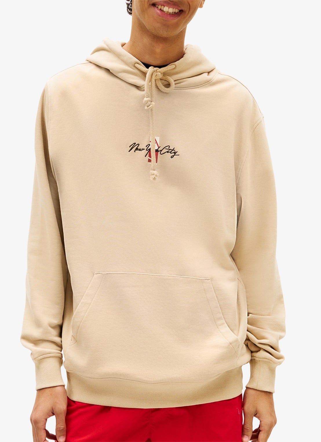Tommy Hilfiger Hoodie met logo- en backprint - detail 3 beige
