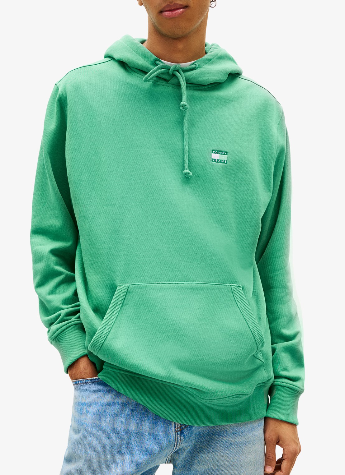 Tommy Hilfiger Hoodie met logo - detail 2 groen