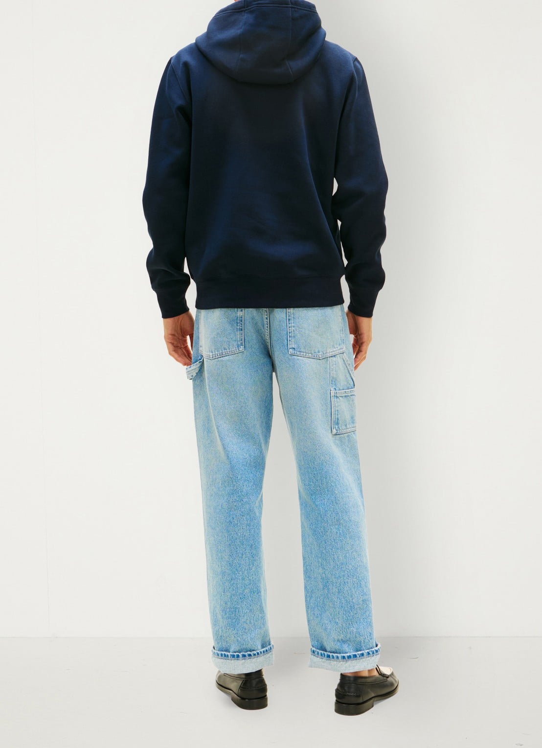 Tommy Hilfiger Hoodie met logo - achterkant donkerblauw