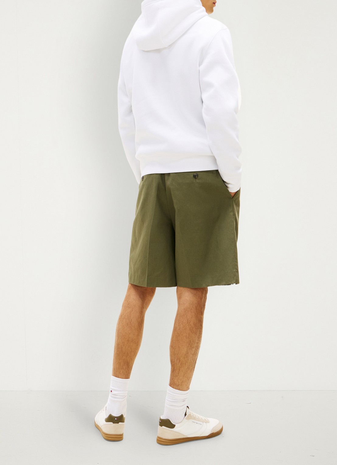 Tommy Hilfiger Hoodie met logo - achterkant wit