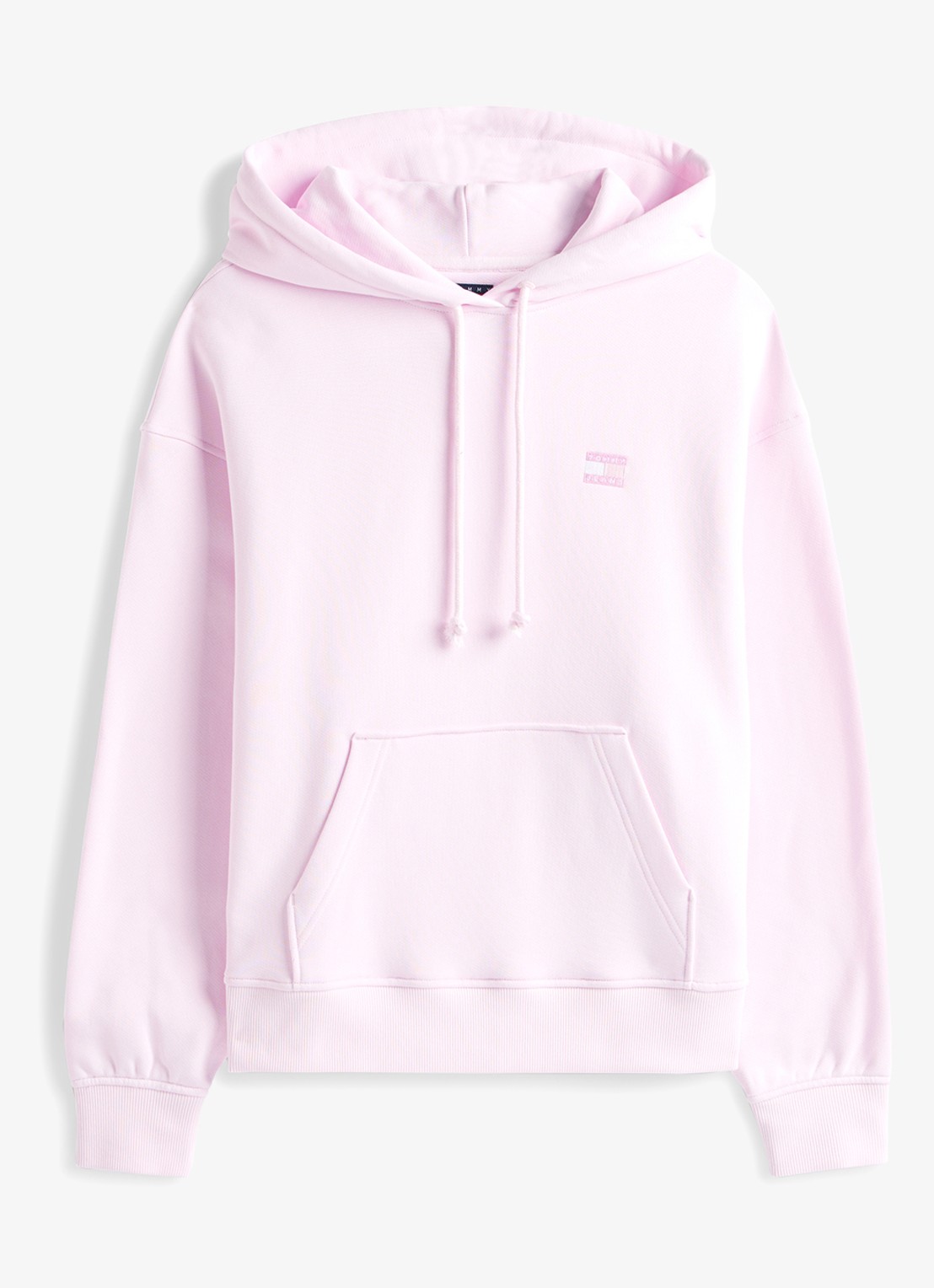 Tommy Hilfiger Hoodie met logoborduring - voorkant 4 lichtroze