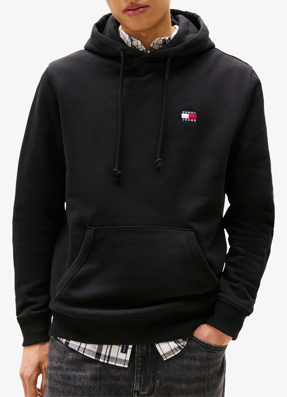 Tommy Hilfiger Hoodie met logoborduring - detail 2 zwart