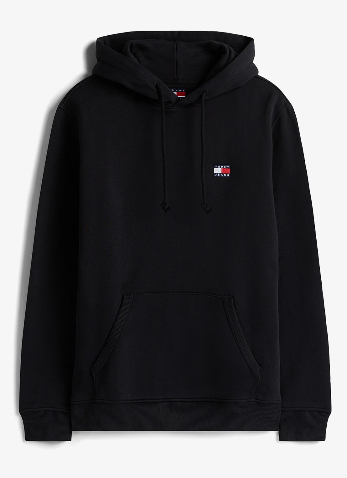 Tommy Hilfiger Hoodie met logoborduring - voorkant 3 zwart