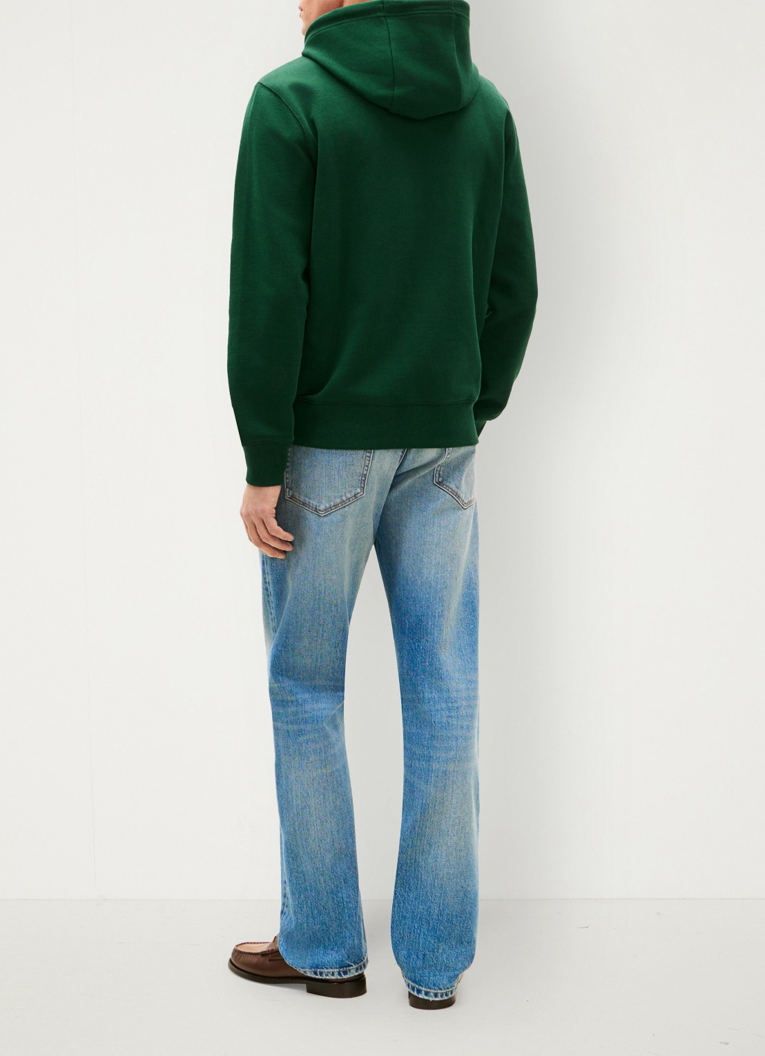 Tommy Hilfiger Hoodie met logoborduring - achterkant 5 donkergroen