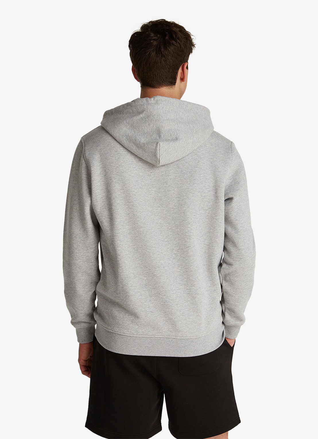 Tommy Hilfiger Hoodie met logoborduring - achterkant grijs