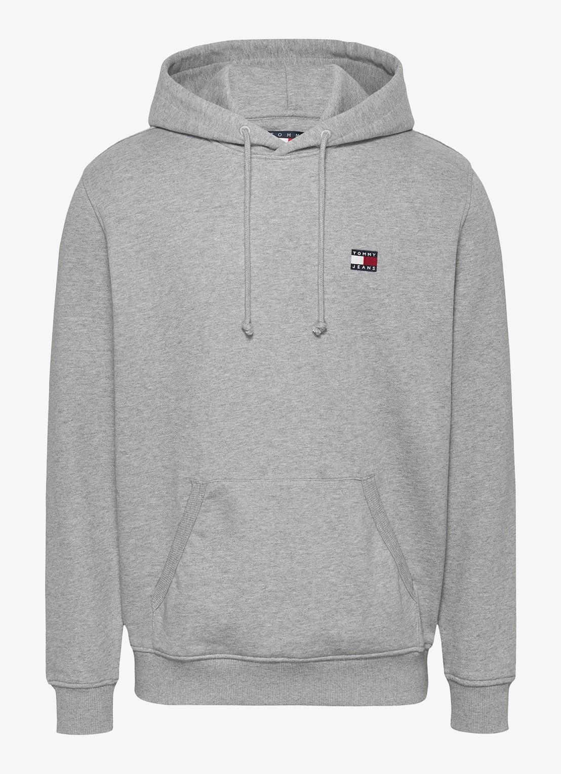 Tommy Hilfiger Hoodie met logoborduring - voorkant 2 grijs