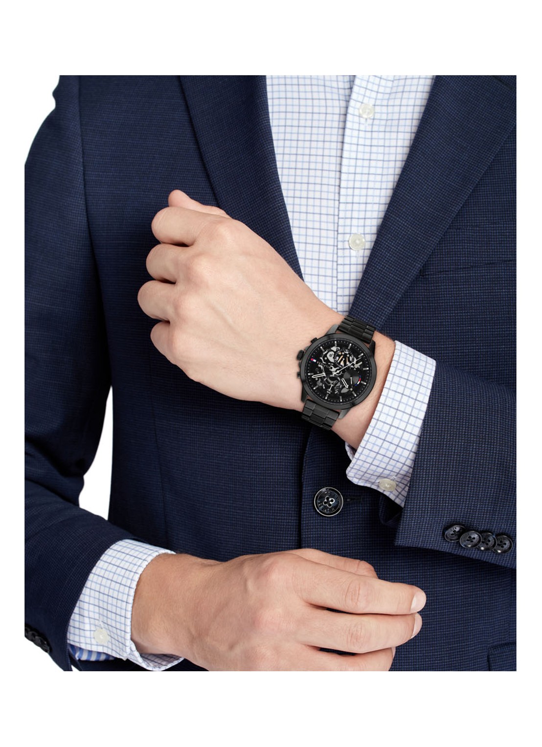 Tommy Hilfiger Horloge TH1710478 - detail zwart