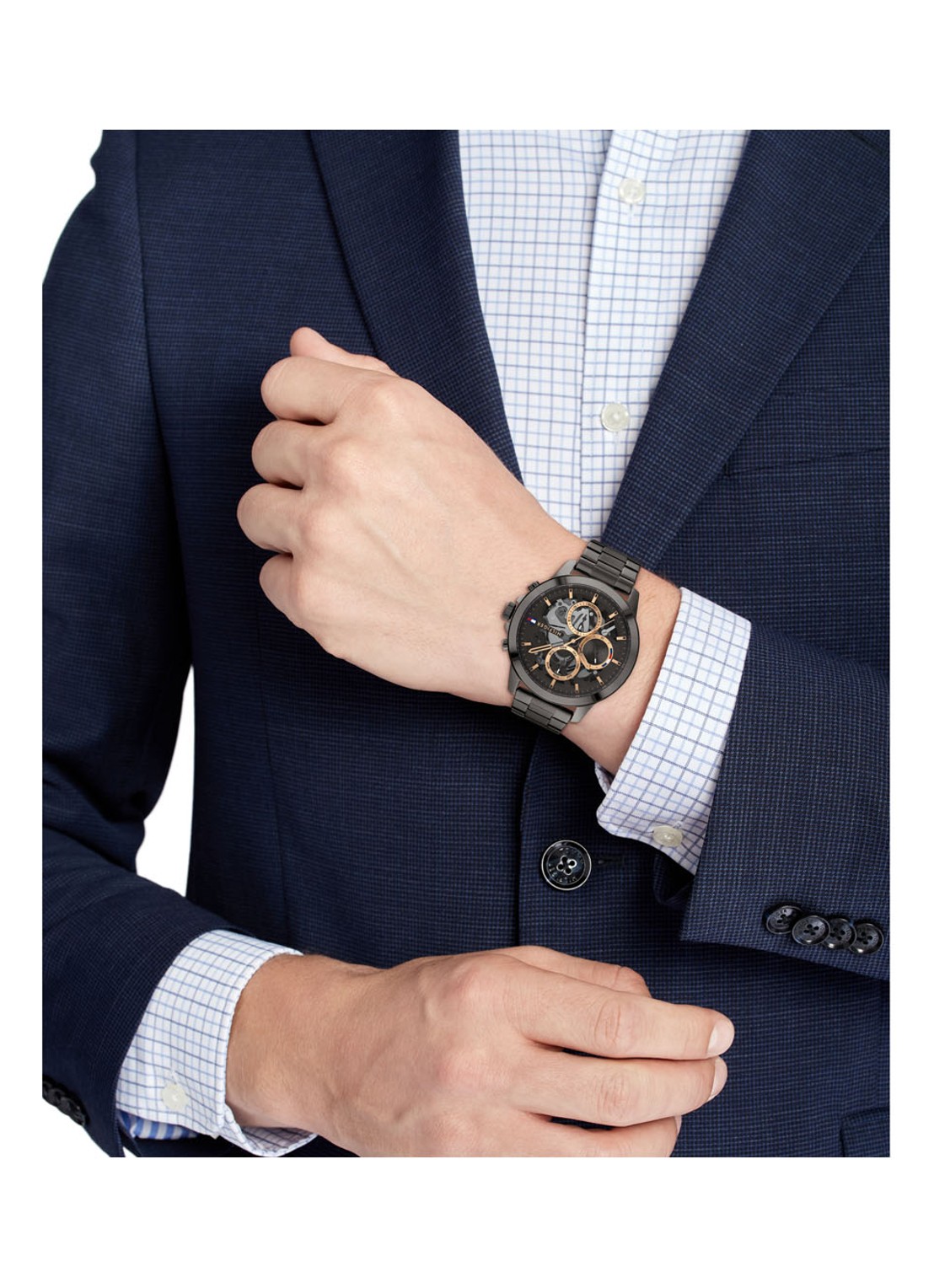 Tommy Hilfiger Horloge TH1710479 - detail antraciet