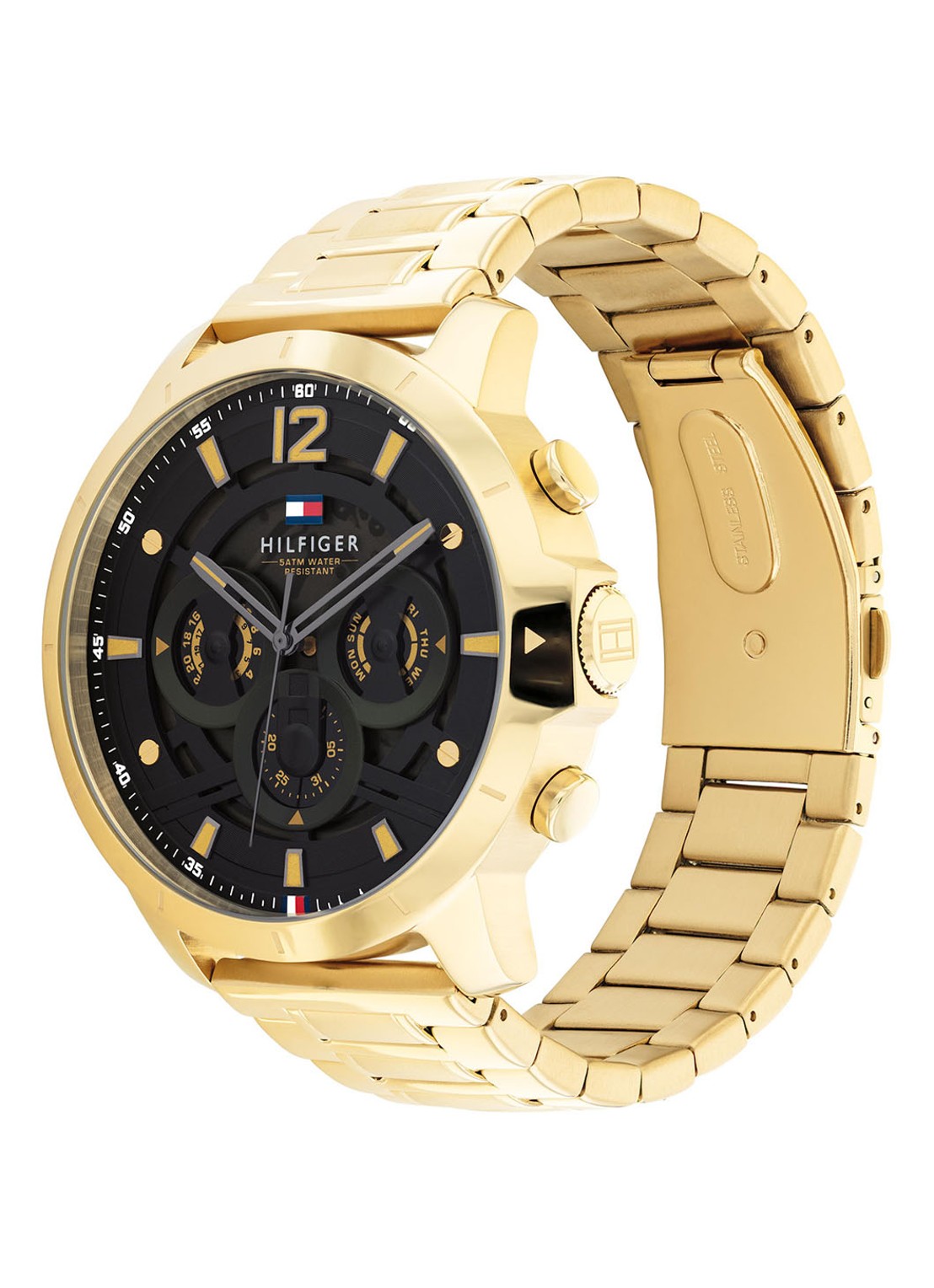 Tommy Hilfiger Horloge TH1710511 - voorkant 4 goud
