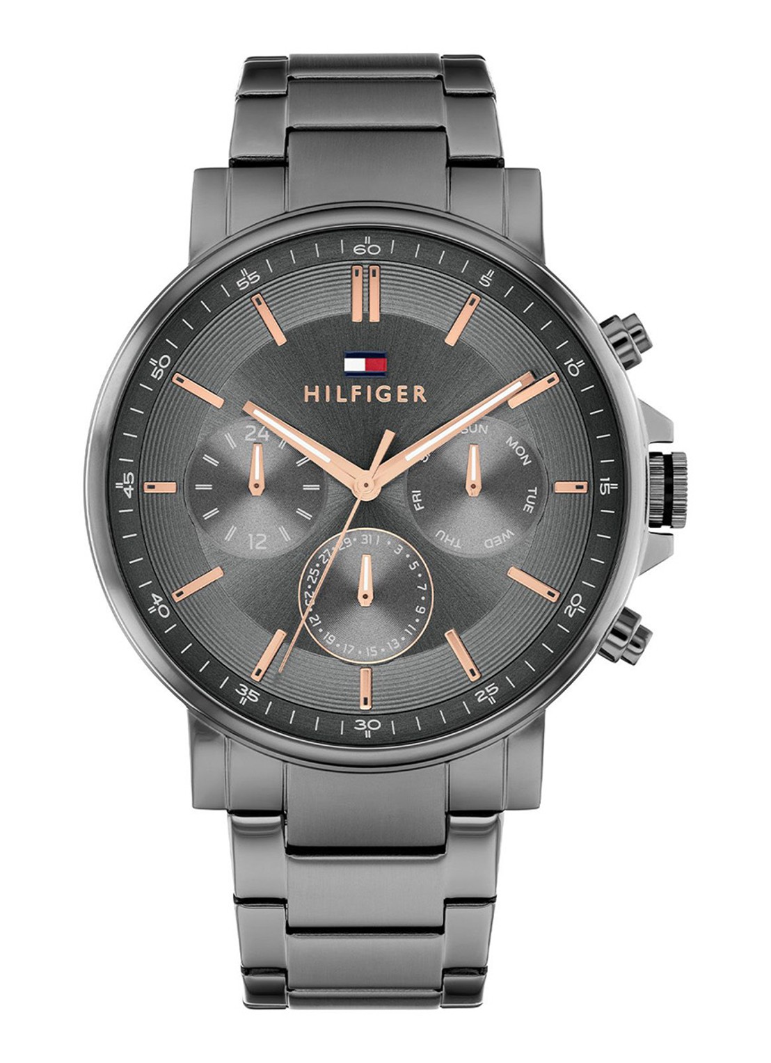 Tommy Hilfiger Horloge TH1710711   - voorkant grijs