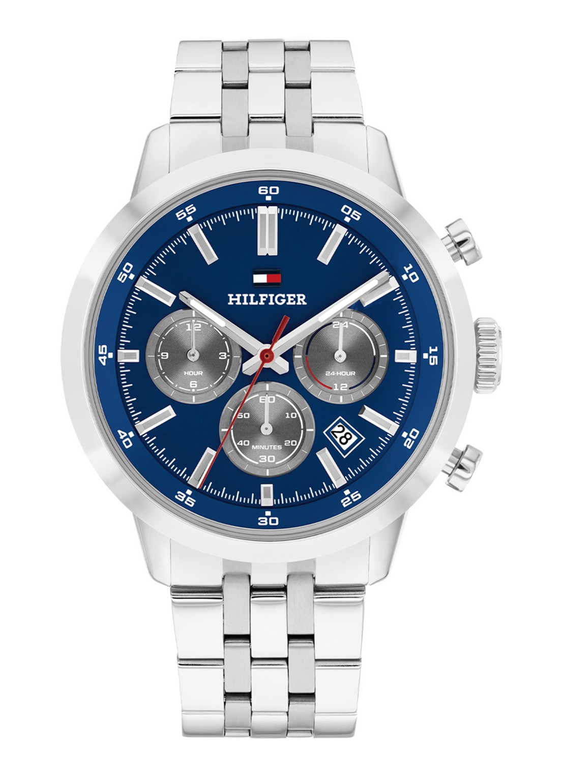 Tommy Hilfiger Horloge TH1710753  - voorkant zilver