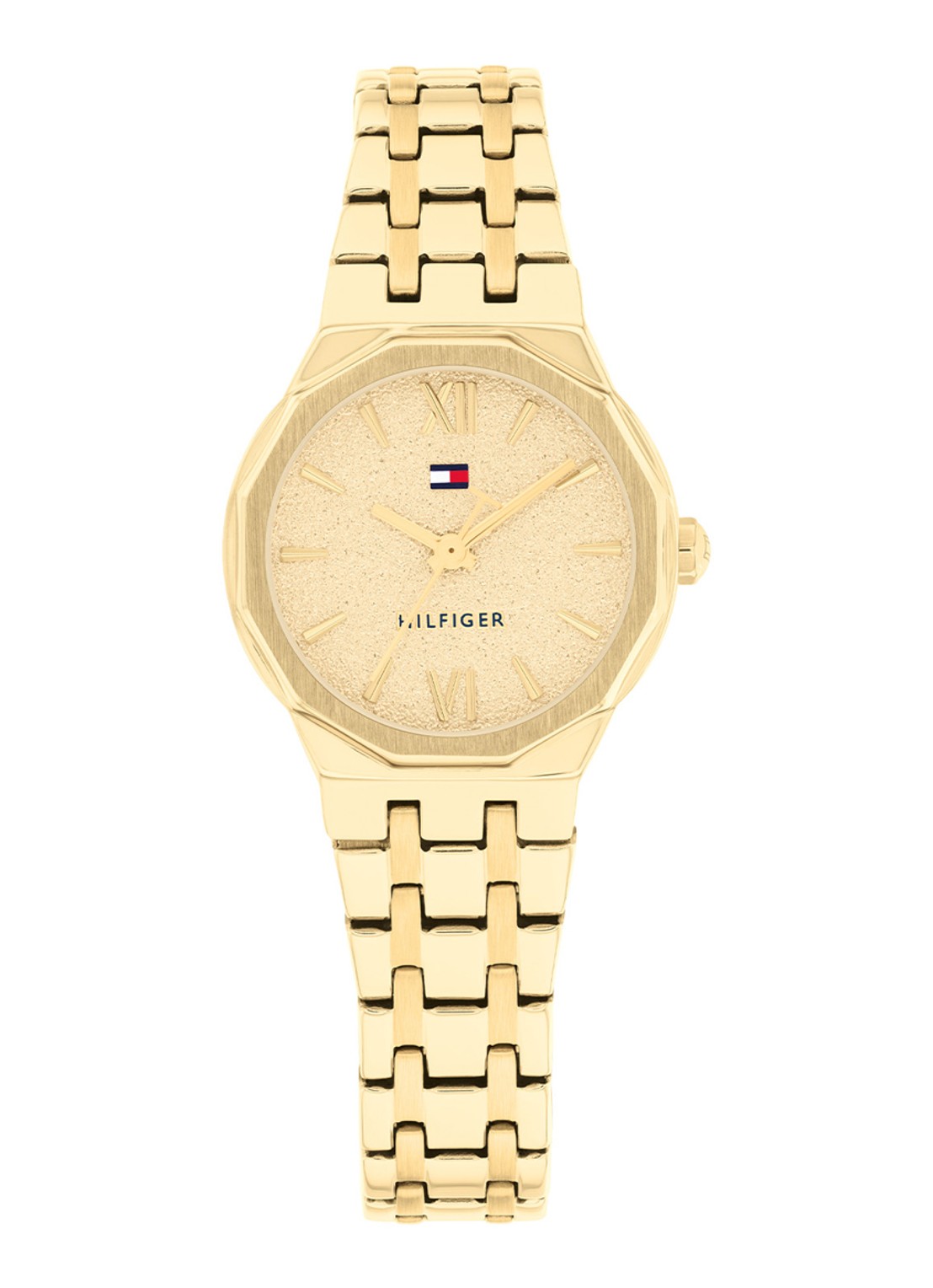 Tommy Hilfiger Horloge TH1782886  - voorkant goud