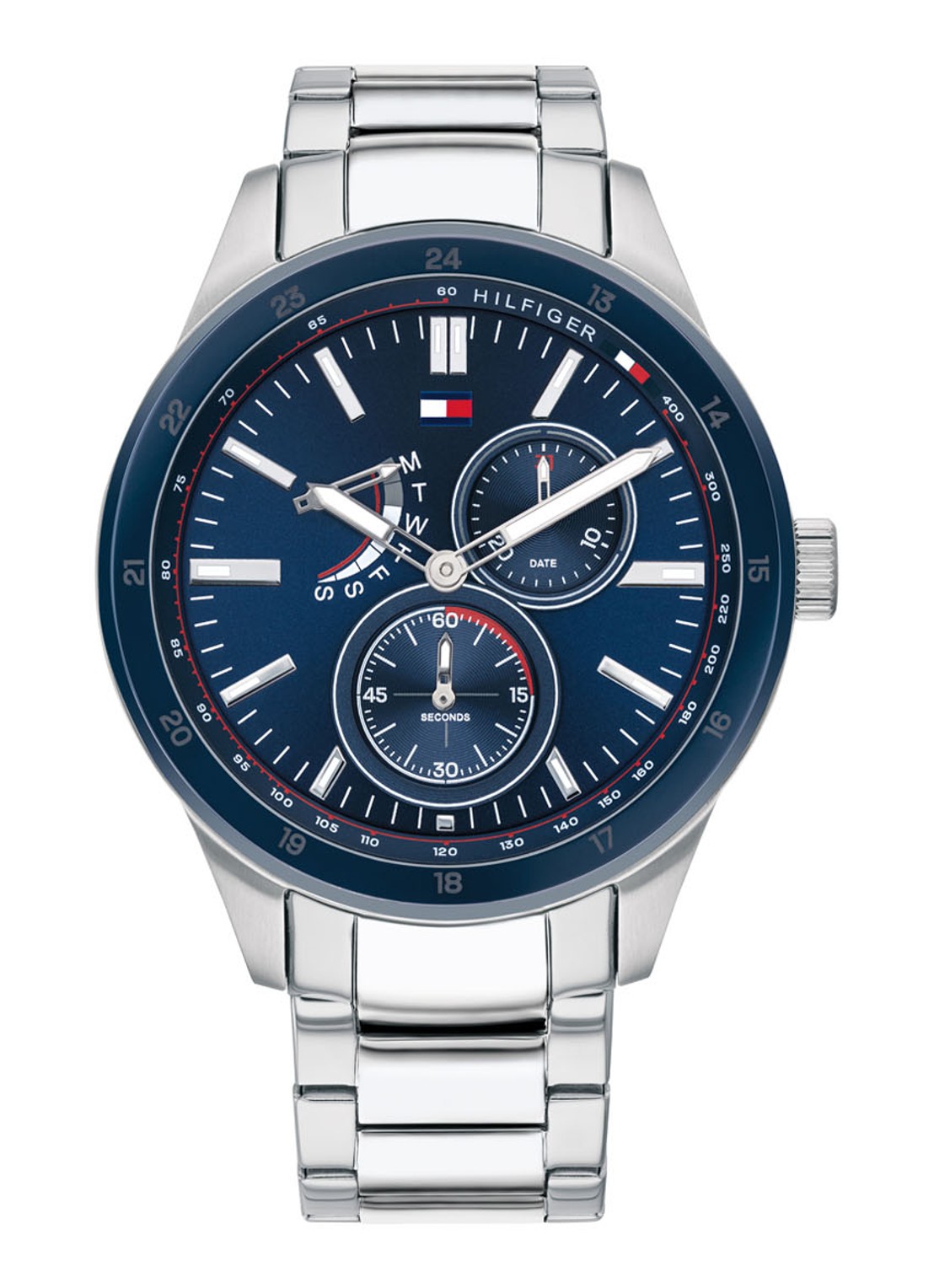 Tommy Hilfiger Horloge TH1791640 - voorkant 3 zilver