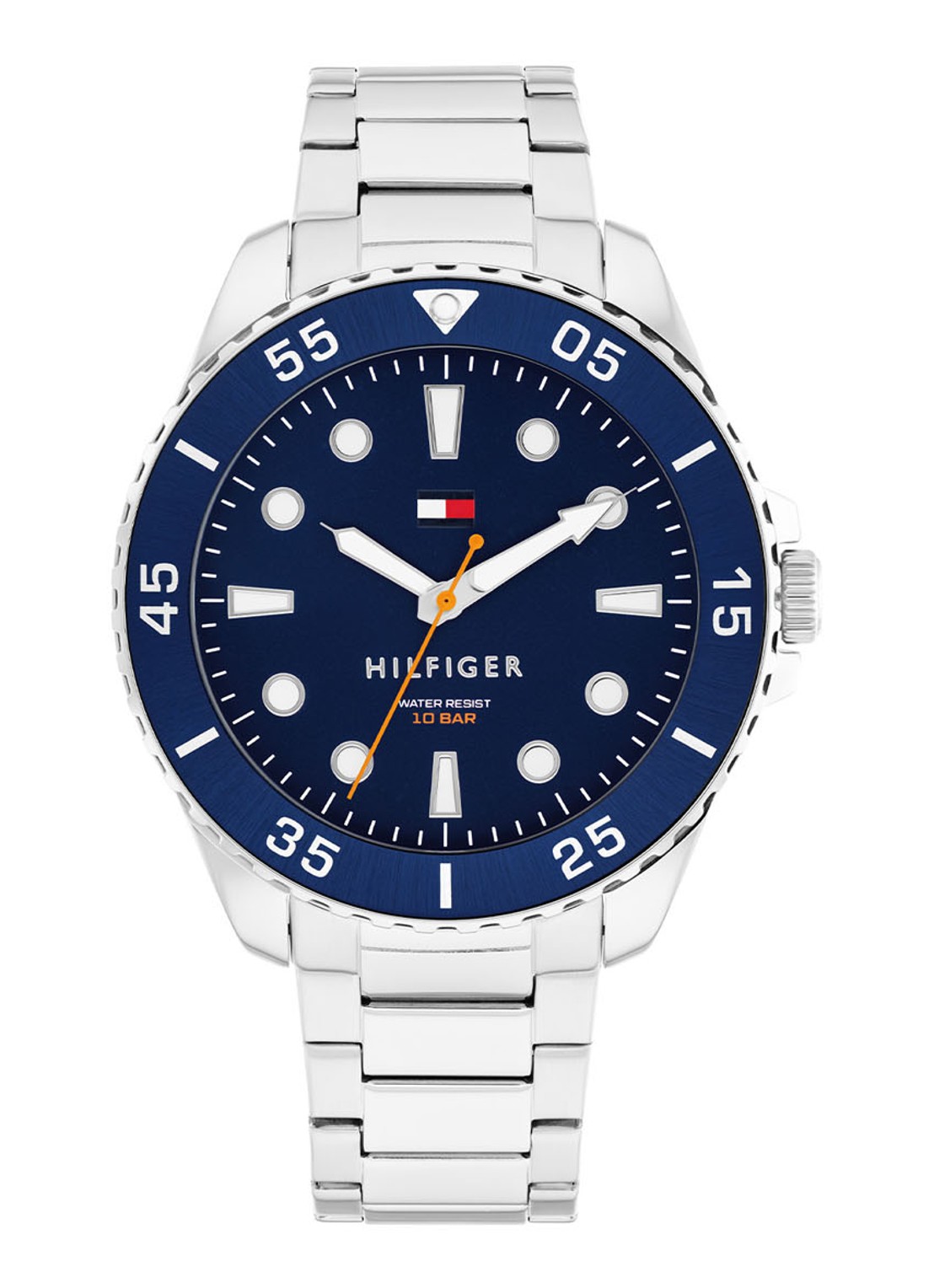 Tommy Hilfiger Horloge TH1792202 - voorkant zilver