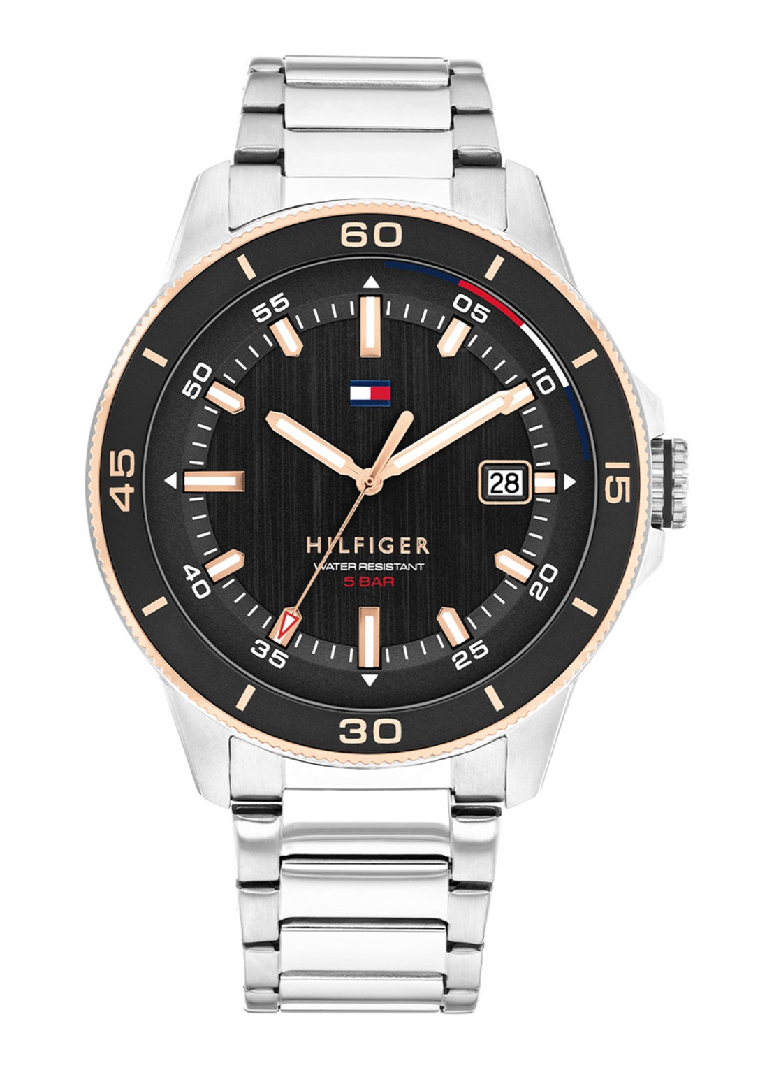 Tommy Hilfiger Horloge TH1792228  - voorkant 3 zilver