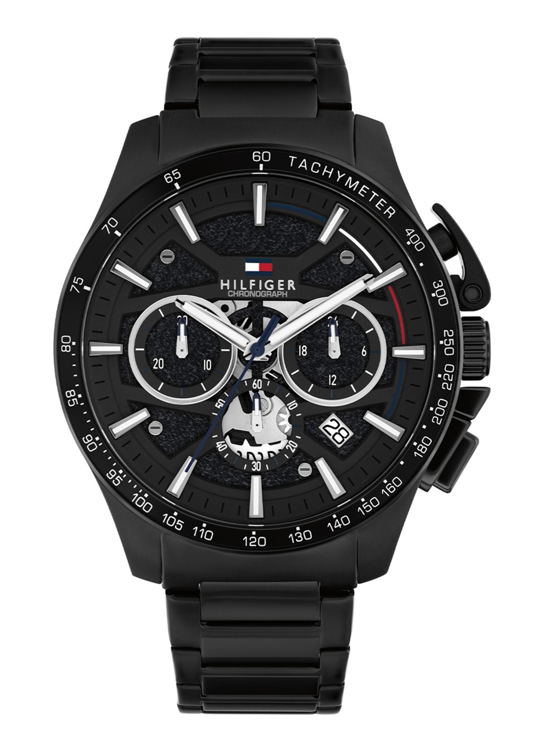 Tommy Hilfiger Horloge TH1792262  - voorkant zwart