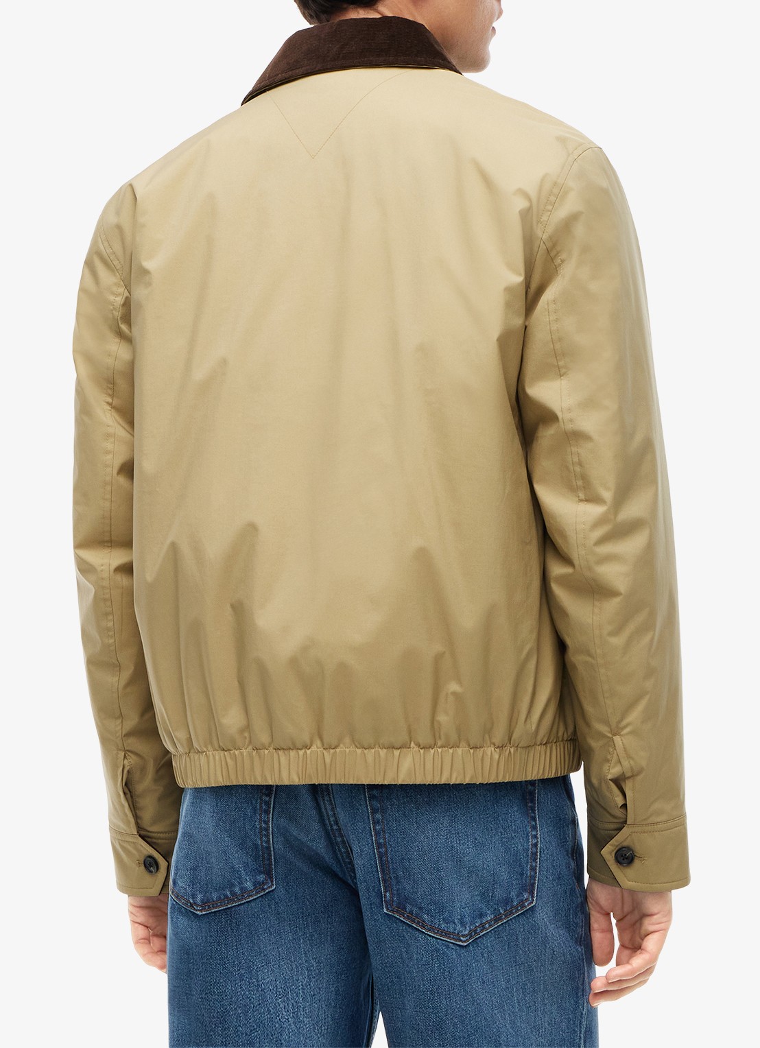 Tommy Hilfiger  Ivy jas met details van corduroy  - achterkant 7 khaki