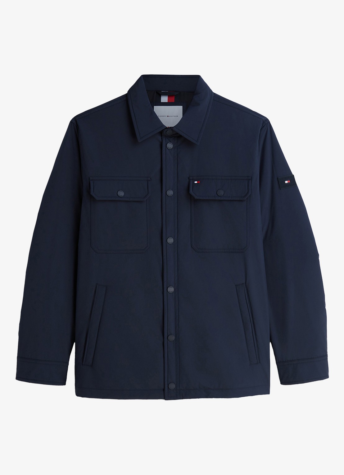Tommy Hilfiger Jack met borstzakken - voorkant 6 donkerblauw