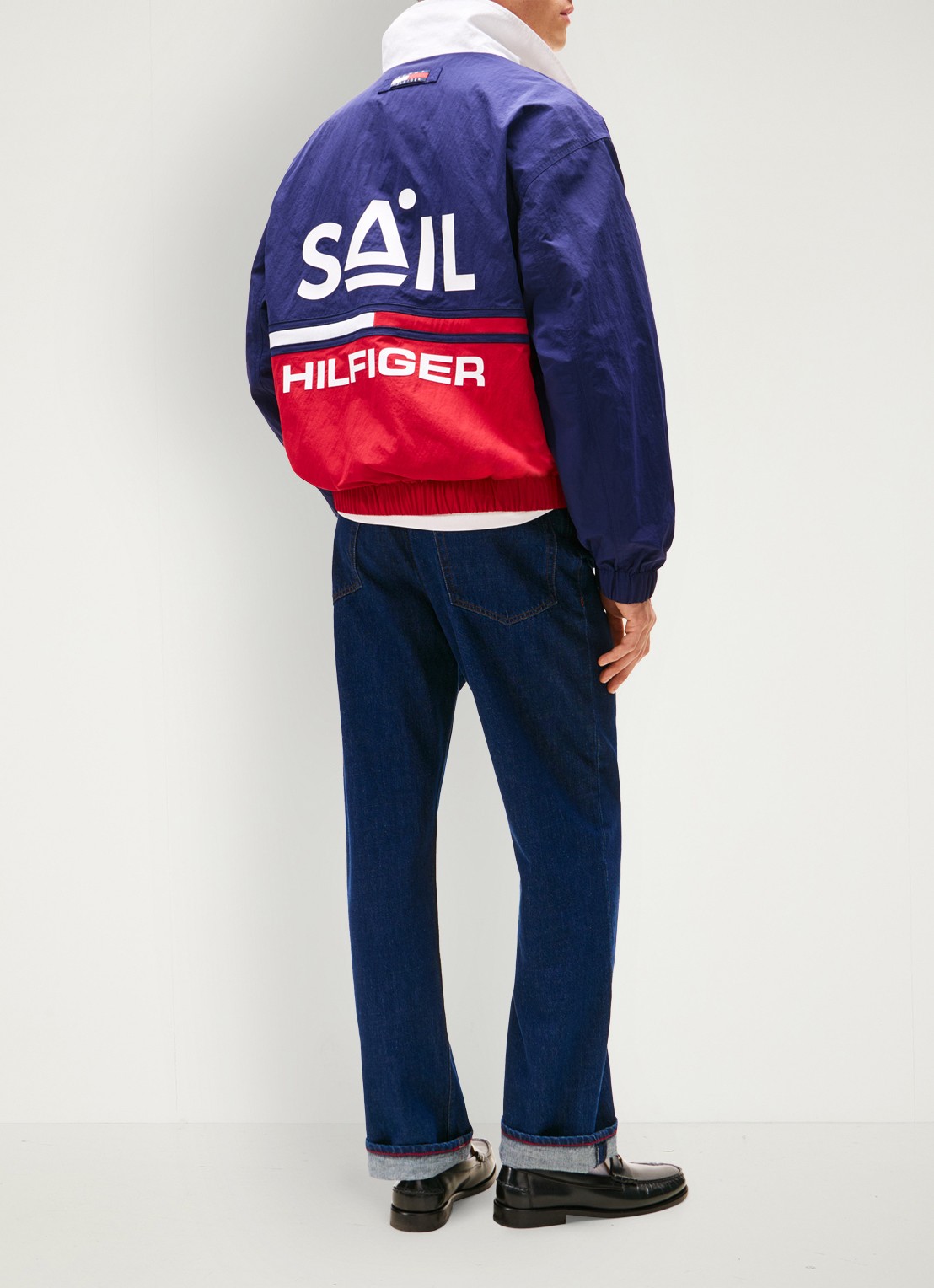 Tommy Hilfiger Jack met logo- en backprint - detail 3 donkerblauw
