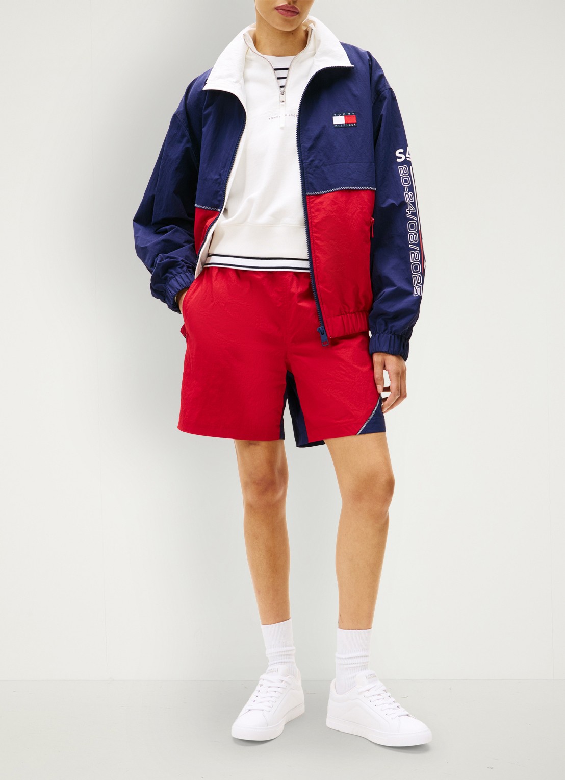 Tommy Hilfiger Jack met logo- en backprint - detail 5 donkerblauw