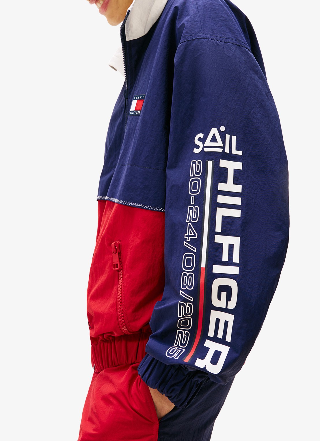 Tommy Hilfiger Jack met logo- en backprint - detail 6 donkerblauw