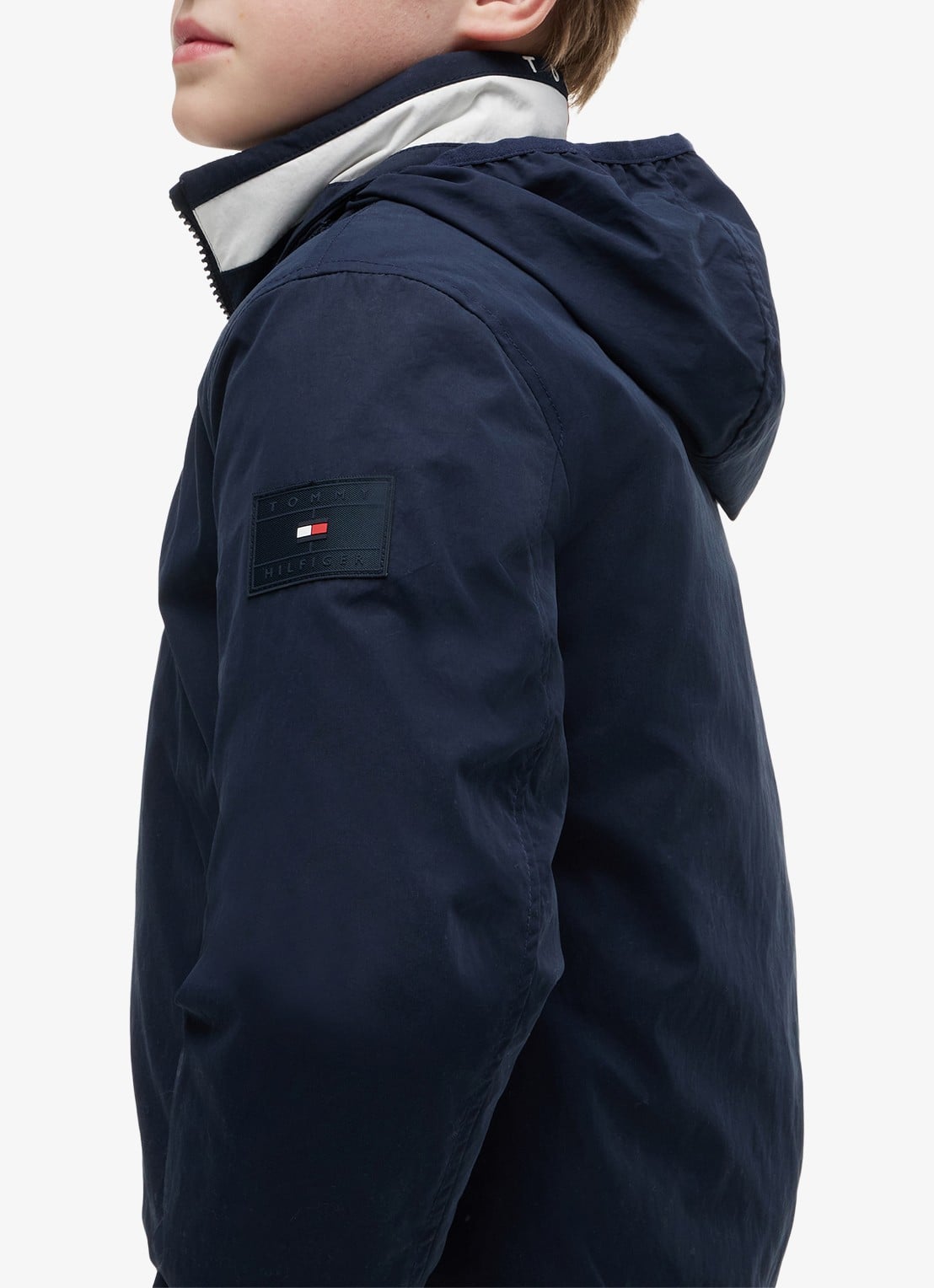 Tommy Hilfiger Jack met logo en steekzakken - detail 5 dark night navy-c1g