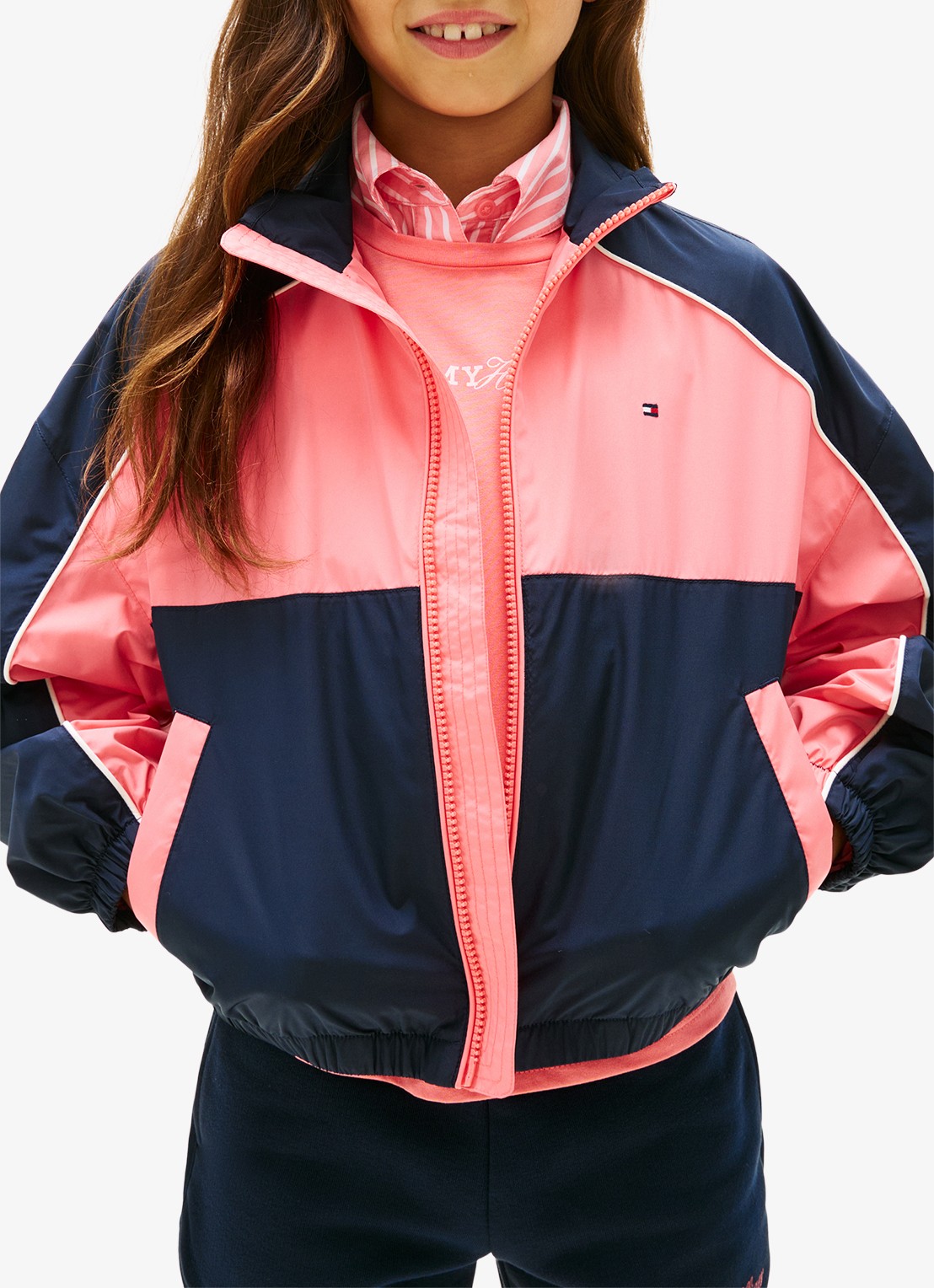 Tommy Hilfiger Jack met logo en steekzakken - detail 4 multicolor