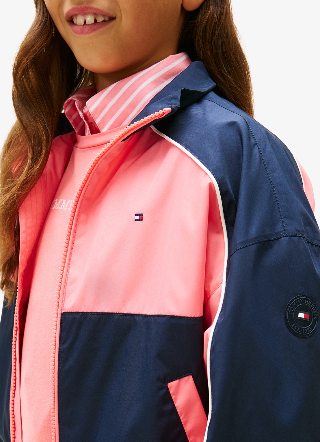 Tommy Hilfiger Jack met logo en steekzakken - detail 5 multicolor