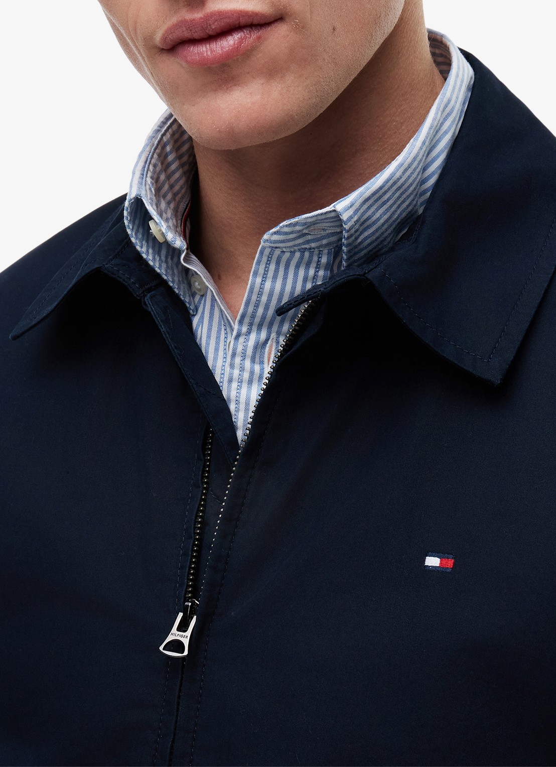 Tommy Hilfiger Jack met logoborduring - detail 2 blauw