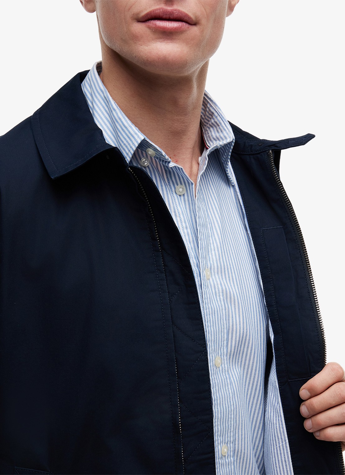 Tommy Hilfiger Jack met logoborduring - detail 3 blauw