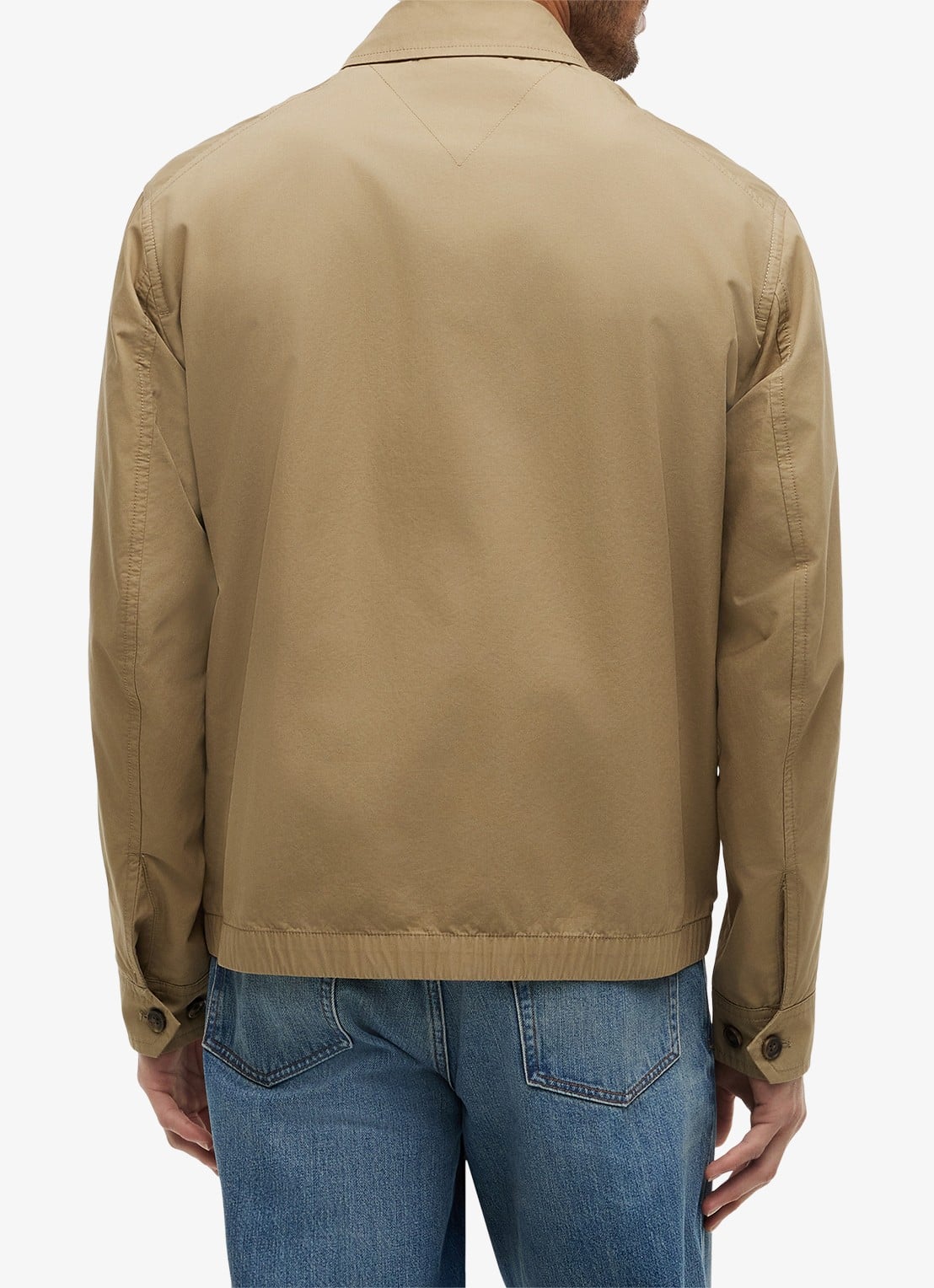 Tommy Hilfiger Jack met logoborduring - achterkant 3 beige