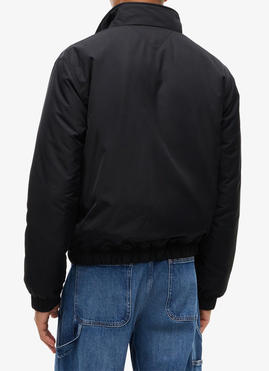 Tommy Hilfiger Jack met steekzakken en waterafstotende coating - achterkant 4 zwart