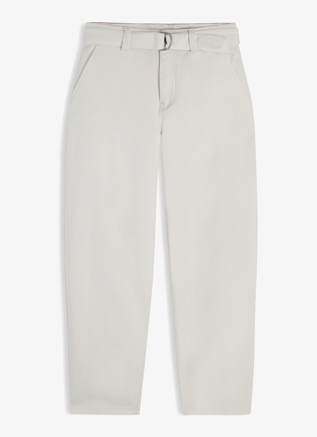 Tommy Hilfiger Jeans met ceintuur - voorkant 4 wit