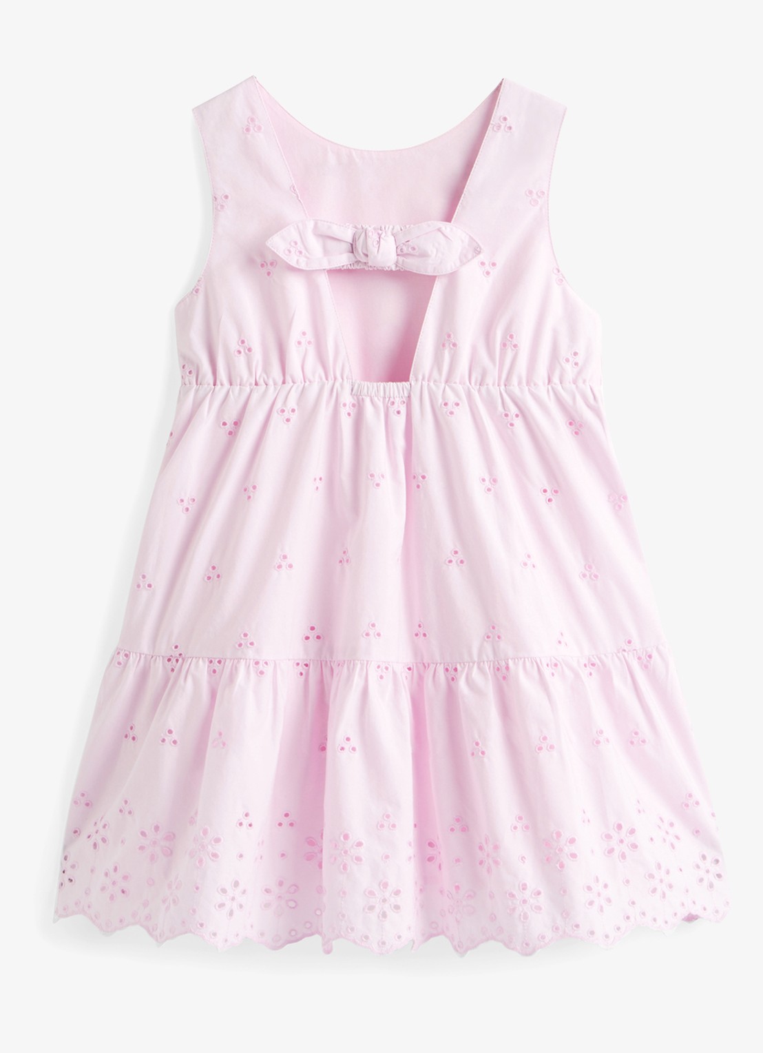 Tommy Hilfiger Jurk met broderie en logoborduring - detail 3 roze