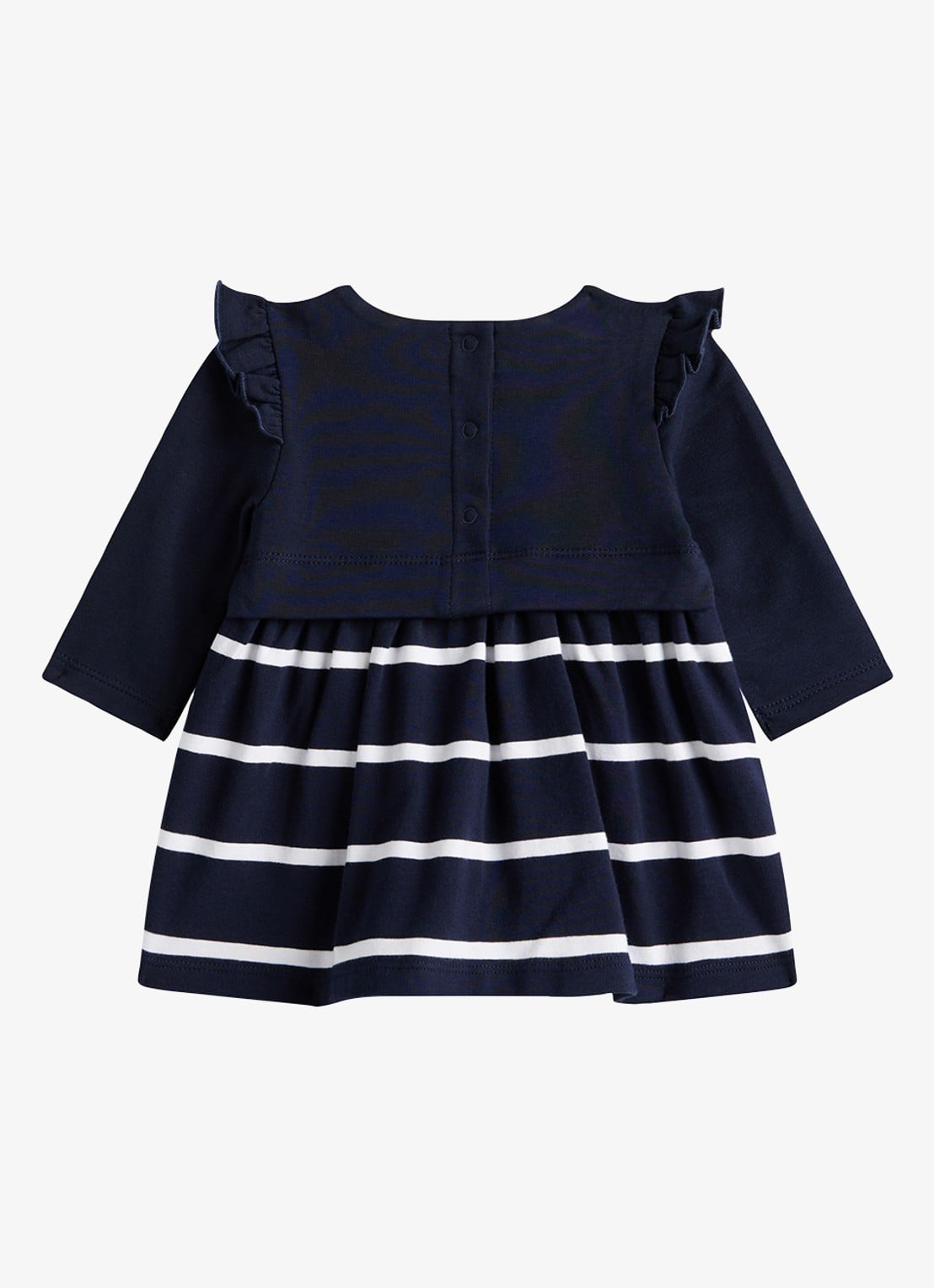 Tommy Hilfiger Jurk met streepprint - achterkant donkerblauw