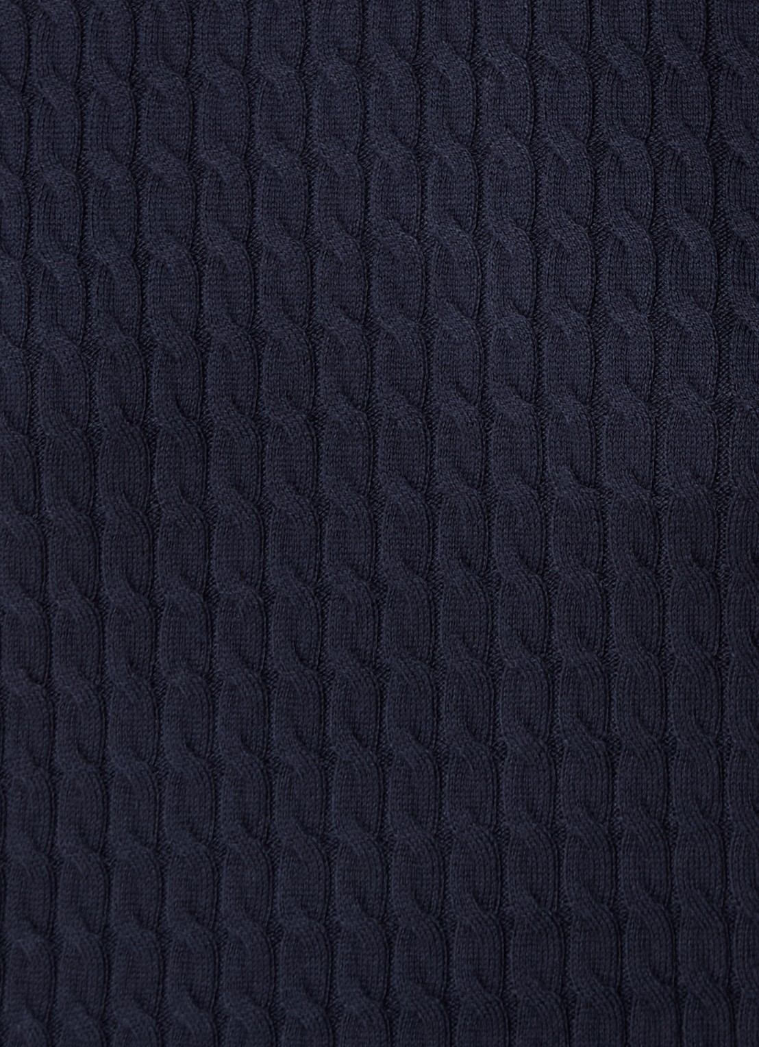 Tommy Hilfiger Kabelgebreide top met logoborduring - detail 2 donkerblauw