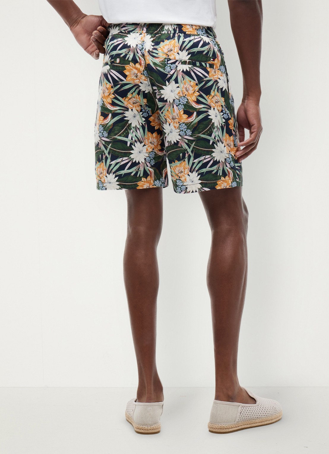 Tommy Hilfiger Korte broek met bloemenprint - achterkant 3 multicolor