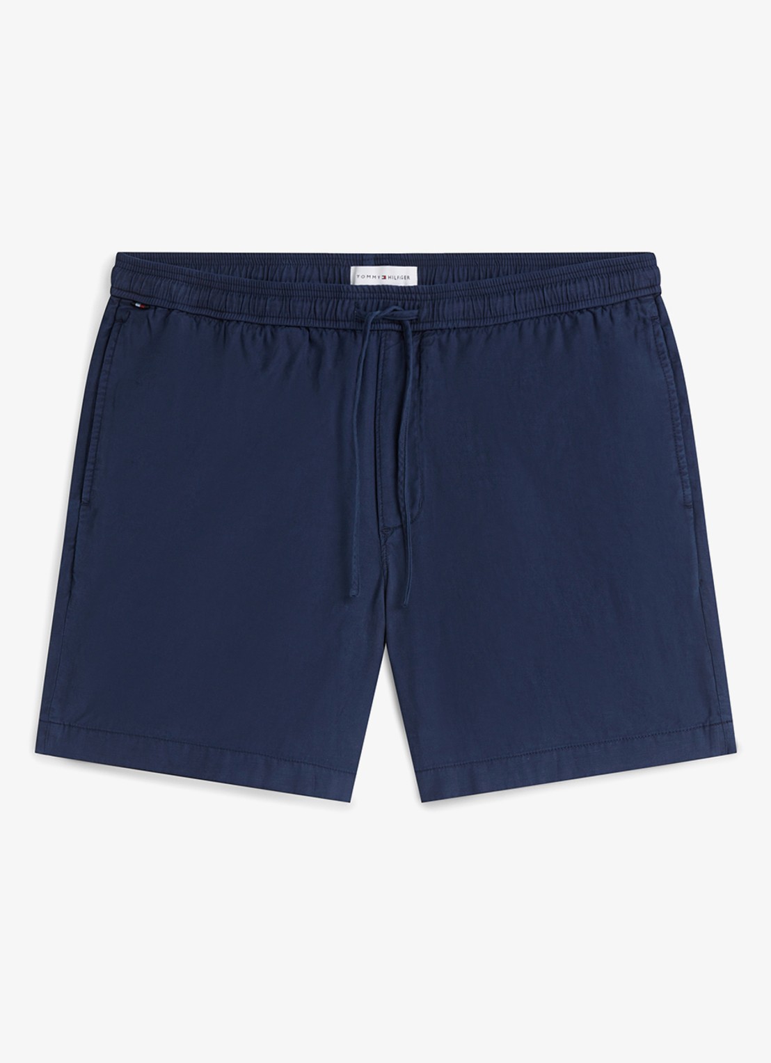 Tommy Hilfiger Korte broek met logo - voorkant donkerblauw