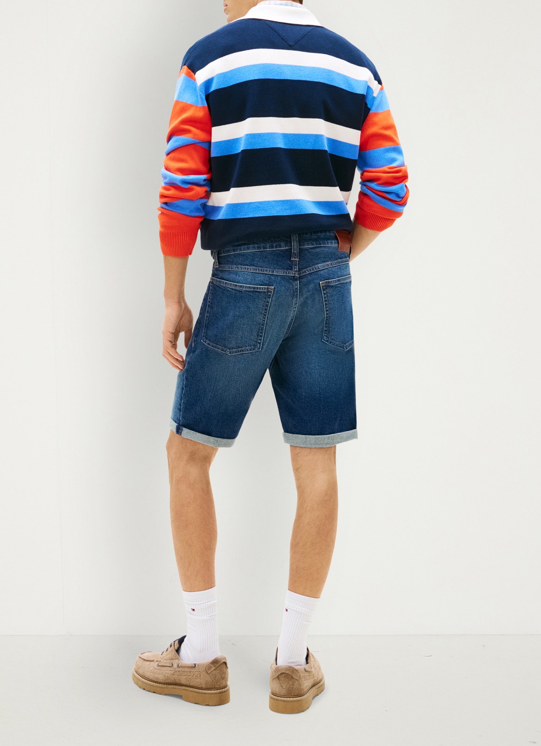 Tommy Hilfiger Korte broek van denim - achterkant 5 denim
