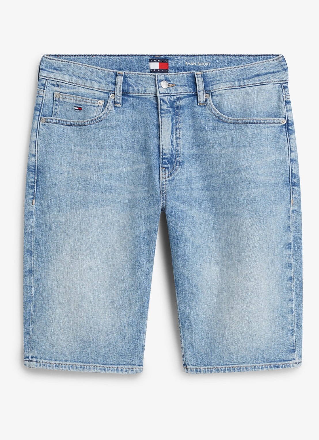 Tommy Hilfiger Korte broek van denim - voorkant 2 denim