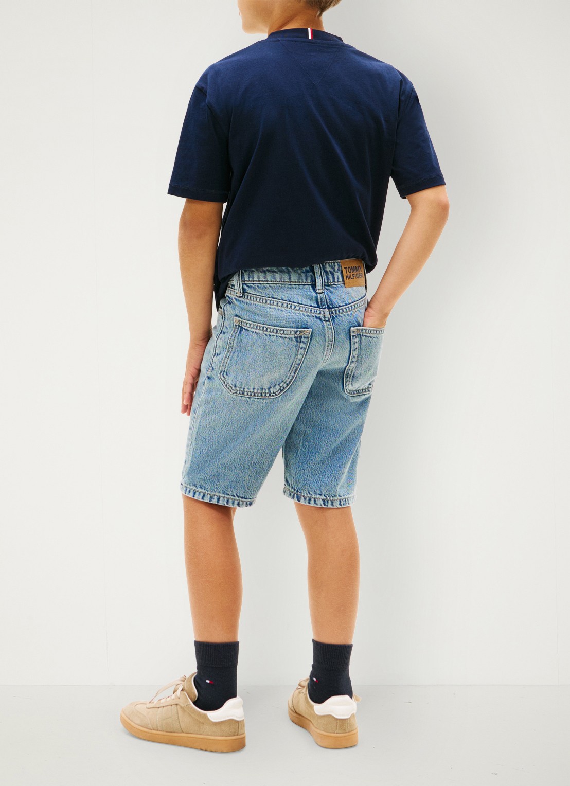 Tommy Hilfiger Korte broek van denim - achterkant 3 denim