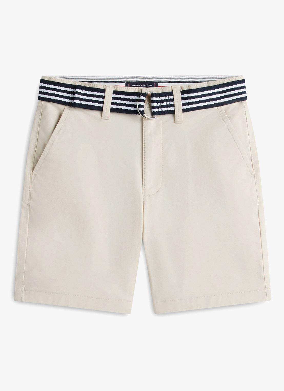 Tommy Hilfiger Korte chino in katoenblend - voorkant 3 beige