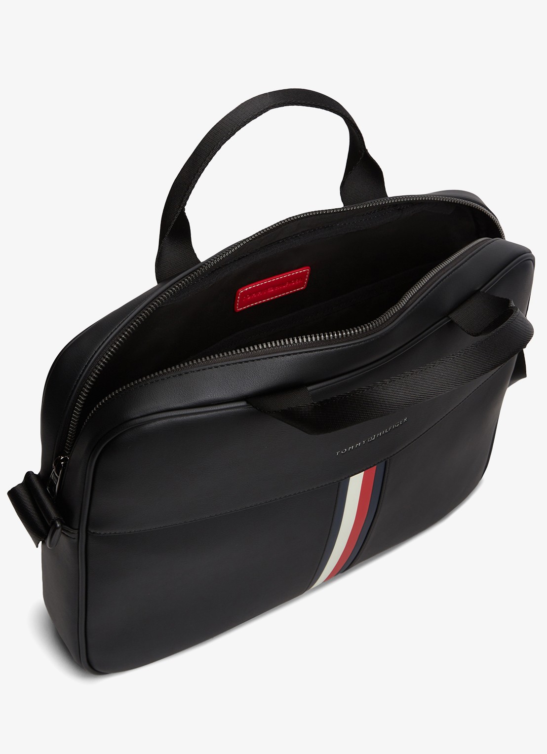 Tommy Hilfiger Laptoptas met logo - detail 2 diepzwart