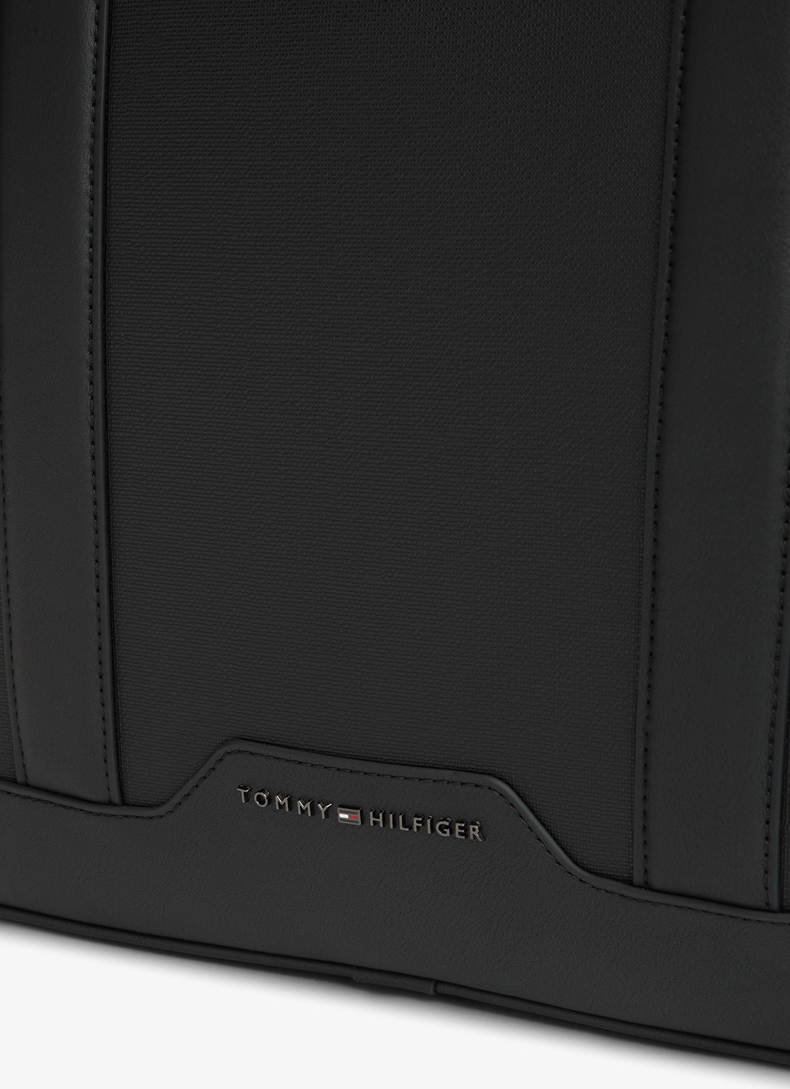 Tommy Hilfiger Laptoptas van canvas  - detail 2 zwart
