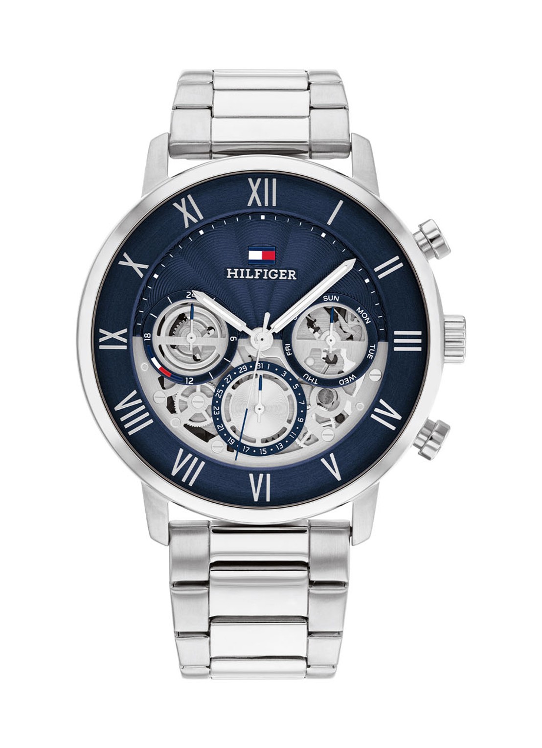 Tommy Hilfiger Legend horloge TH1710569 - voorkant zilver