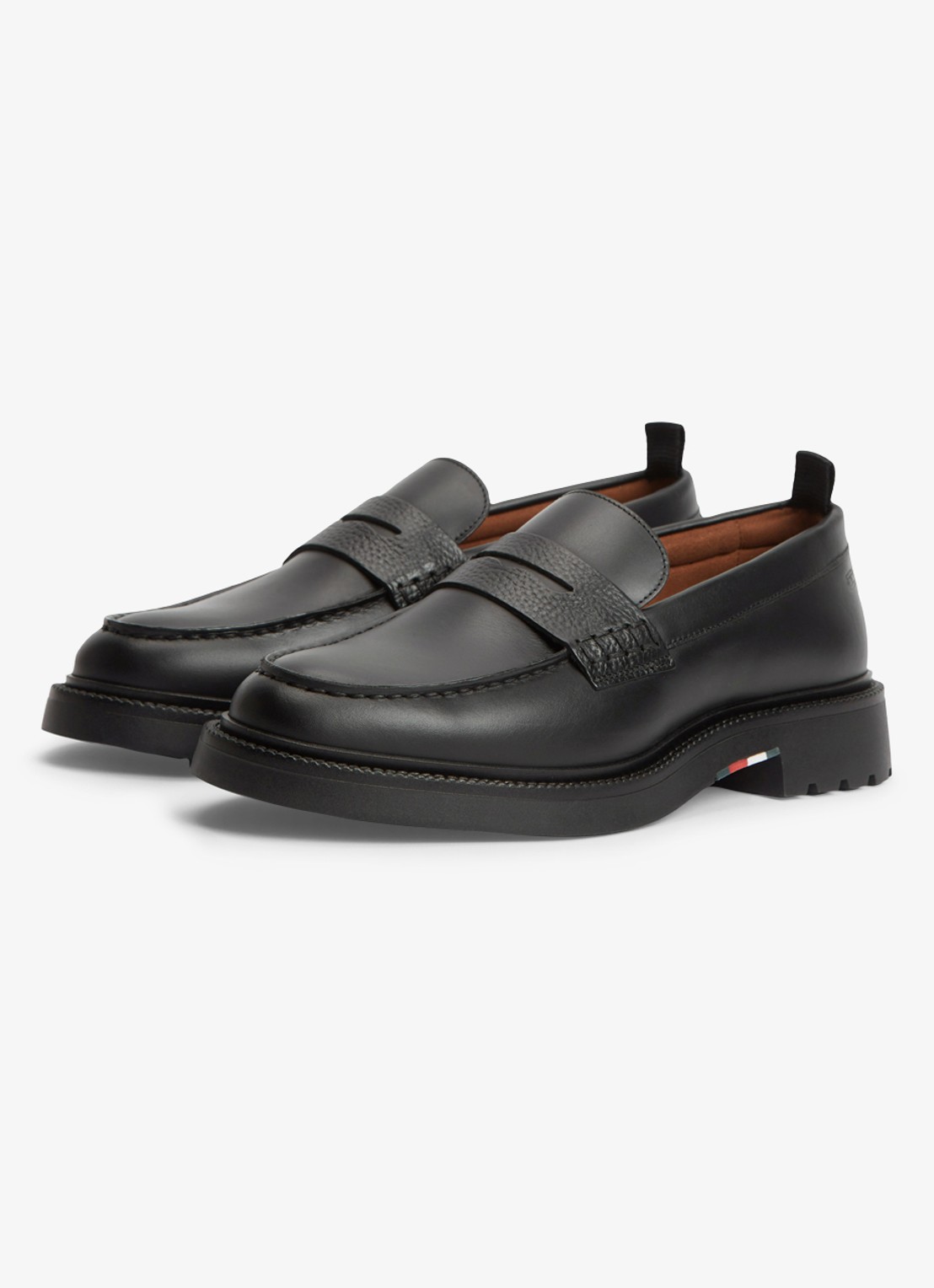 Tommy Hilfiger Loafer met logo - detail 2 zwart